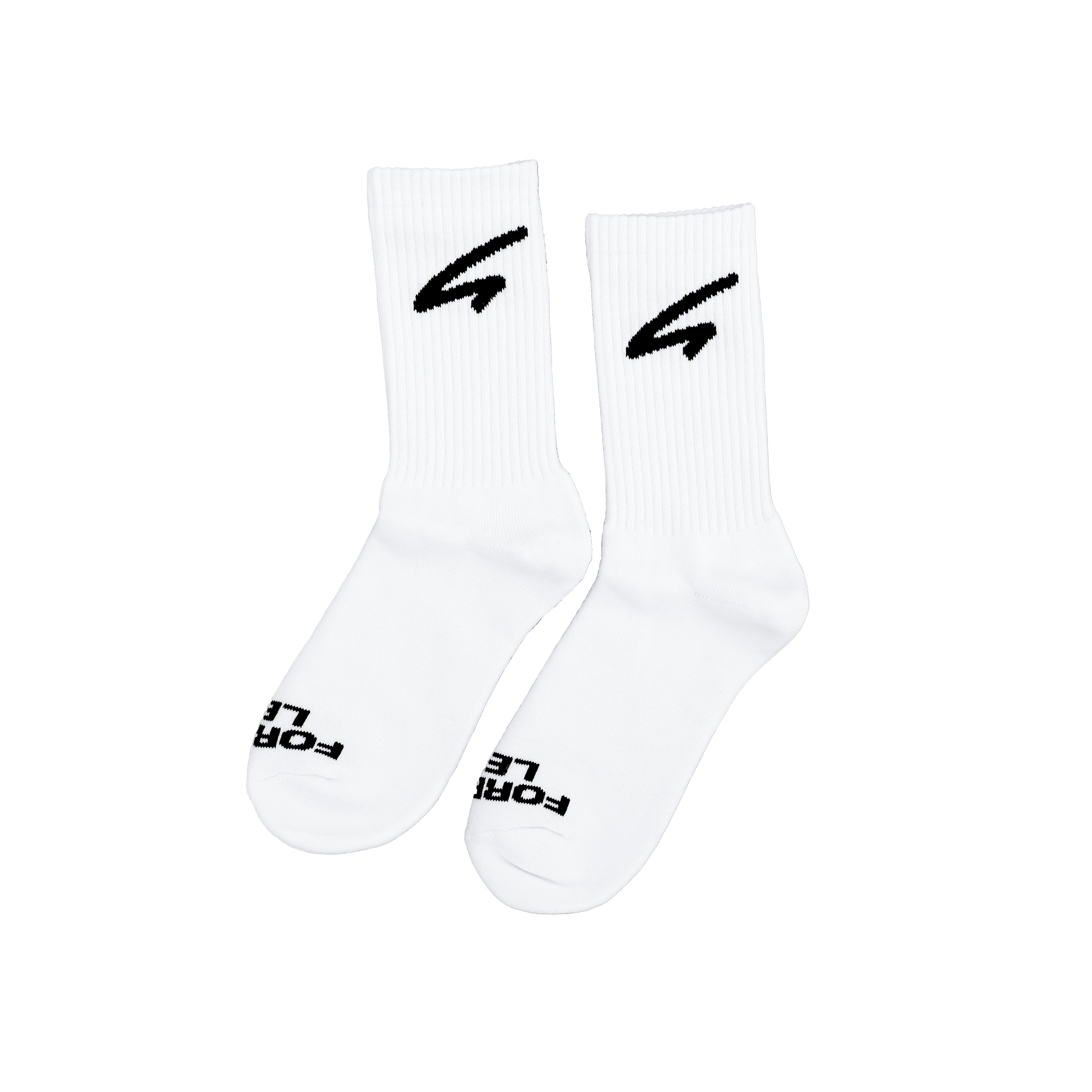 "Forever Less" socks - White